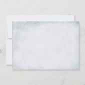 リハーサルヴィンテージアイスブルーホワイトローズ 招待状 (裏面)