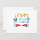 リハーサル俳優の演劇おもしろいが無い ポストカード (正面/裏面)