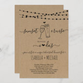 リハーサル前のサンセットクルーズ 招待状 (正面/裏面)