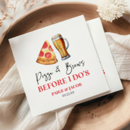 リハーサル前のピザとブリュース スタンダードカクテルナプキン