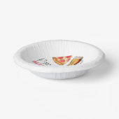 リハーサル前のピザとブリュース ペーパーボウル (傾斜あり)