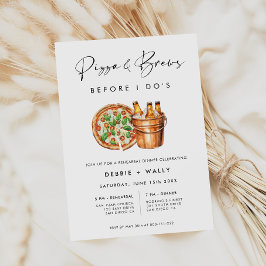 リハーサル前のピザとブリュース 招待状