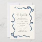 リハーサル前の夜のコケットブルー 招待状 (正面)