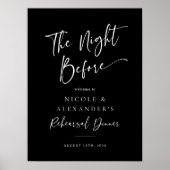 リハーサル前の夜のディナーウェルカムサイン ポスター (正面)