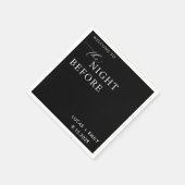 リハーサル前の夜のディナーカスタム スタンダードカクテルナプキン (角)