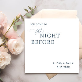 リハーサル前の夜のディナーカスタム スタンダードカクテルナプキン