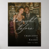 リハーサル前の夜の写真へようこそ ポスター (正面)