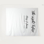 リハーサル前の夜の写真ブース背景 タペストリー (正面(横))