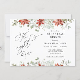 リハーサル前の夜の冬の緑 招待状