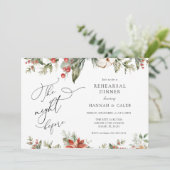 リハーサル前の夜の冬の緑 招待状 (スタンド正面)