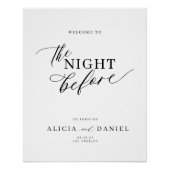 リハーサル前の夜の夕食のサインへようこそ ポスター (正面)