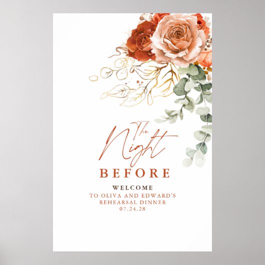 リハーサル前の夜の夕食へようこそ ポスター (正面)