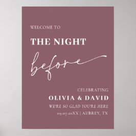 リハーサル前の夜の紫のポスター ポスター