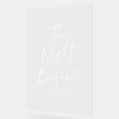 リハーサル前の夜の透明サイン アクリルサイン (傾斜)