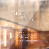 リハーサル前の夜の透明サイン ウィンドウサイン (シート2)