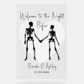 リハーサル前の夜へようこそ白 アクリルサイン (正面)