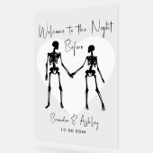 リハーサル前の夜へようこそ白 アクリルサイン (傾斜)