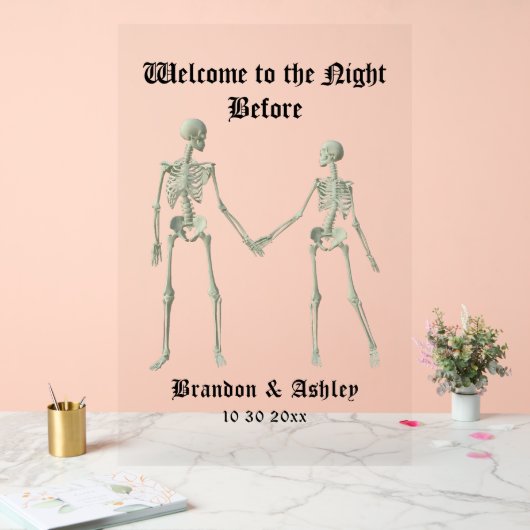 リハーサル前の夜へようこそ アクリルサイン (ウェディング)