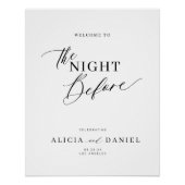 リハーサル前の夜へようこそ ポスター (正面)