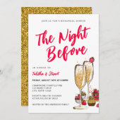 リハーサル前の夜シャンパン 招待状 (正面/裏面)