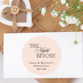 リハーサル前の夜ディナー赤面ピンクの好意 ラウンドシール