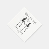 リハーサル前の夜ナプキンズホワイト スタンダードカクテルナプキン (角)