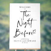 リハーサル前の夜ホワイトウェルカム アクリルサイン (ニュートラル)