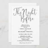 リハーサル前の夜 招待状 (正面/裏面)