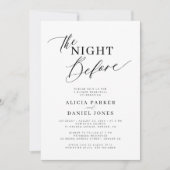 リハーサル前の夜 招待状 (正面)