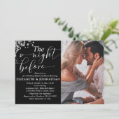 リハーサル前の美しい夜の夕食写真 招待状 (スタンド正面)