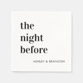 リハーサル前はっきりしたの夜 スタンダードカクテルナプキン (正面)