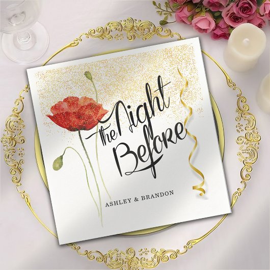 リハーサル前日の上品なナプキン スタンダードカクテルナプキン