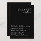 リハーサル前日の招待状 招待状 (正面/裏面)