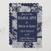 リハーサル夕食招待状 招待状 (正面/裏面)