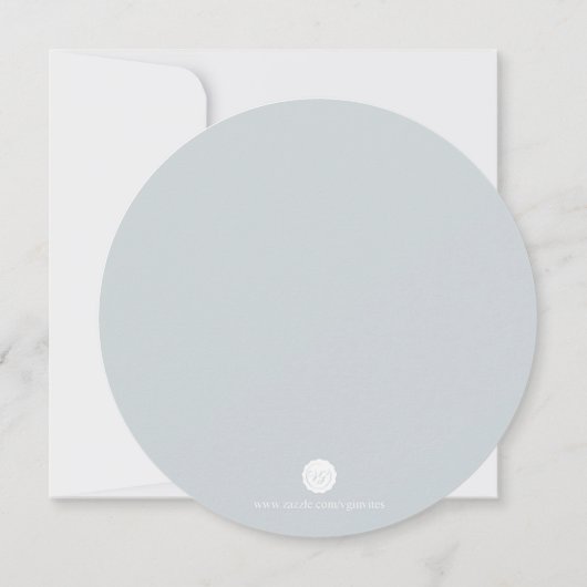 リハーサル招待状水彩緑と白 招待状 (裏面)