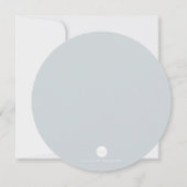 リハーサル招待状 水彩グリーンとホワイト 招待状 (裏面)