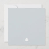 リハーサル招待状 水彩グリーンとホワイト 招待状 (裏面)