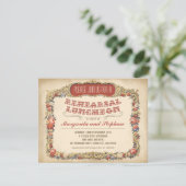 リハーサル昼食ビクトリアンとヴィンテージ 招待状 (スタンド正面)