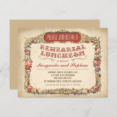 リハーサル昼食ビクトリアンとヴィンテージ 招待状 (正面/裏面)