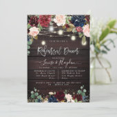 リハーサル素朴ディナーメイソンジャースライトストリングス 招待状 (スタンド正面)