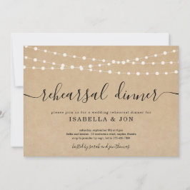 リハーサル素朴ディナー招待状 案内状