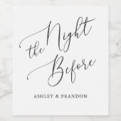 リハーサル素朴ディナー ワインラベル (シングルラベル)