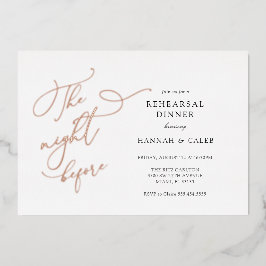 リハーサル結婚の前の夜実在 箔招待状