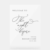 リハーサル結婚の前夜 アクリルサイン (正面)