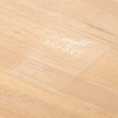 リハーサル結婚の前夜 アクリル招待状 (レイダウン)