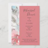 リハーサル結婚アプリコット&パステルフローラ牡丹 招待状 (正面)