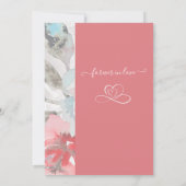 リハーサル結婚アプリコット&パステルフローラ牡丹 招待状 (裏面)