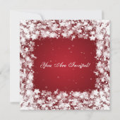 リハーサル結婚ディナーが目が眩む星々が赤くなる 招待状 (裏面)