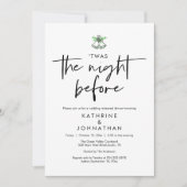 リハーサル結婚ディナーの前の夜 招待状 (正面)