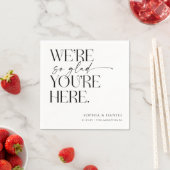 リハーサル結婚ディナーデコールの前夜 スタンダードカクテルナプキン (インサイチュ)